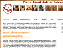Tablet Screenshot of penzion-radost.cz